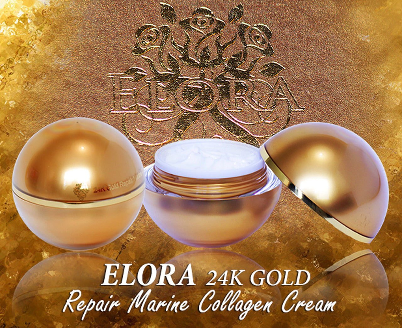 Elora 24K Repair Marine Gold Cream Collagen Anti Aging